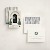"A Door" - Holiday Cards in Noir by Jenna Holcomb - Assembled