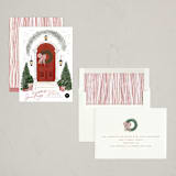 "A Door" - Holiday Cards in Holly Berry by Jenna Holcomb - Assembled