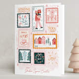 "Joyful holiday stamps" - Holiday Cards in Rosy Cheeks by Another Please - Folded Card