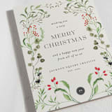 "Botanical Garden" - Holiday Cards in Eucalyptus by Sarah Knight - Detail