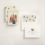 "Holiday Cityscape" - Holiday Cards in Sunny by Pixel and Hank - Assembled