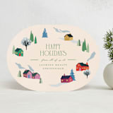 "Neighborhood" - Holiday Cards in Sugar Plum by Julie Murray - Front