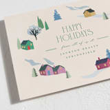 "Neighborhood" - Holiday Cards in Sugar Plum by Julie Murray - Detail