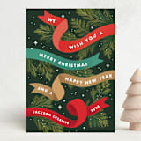 "Ribbon Box" - Holiday Cards in Pine by Paper Raven Co. - Front