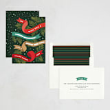 "Ribbon Box" - Holiday Cards in Pine by Paper Raven Co. - Assembled