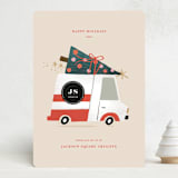"Vroom Vroom" - Holiday Cards in Eggnog by Leia Matt - Front