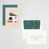 "Vroom Vroom" - Holiday Cards in Eggnog by Leia Matt - Assembled