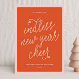 "Endless" - Holiday Cards in Berry by JoAnn Jinks - Front