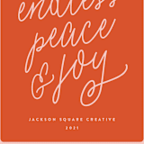 "Endless" - Holiday Cards in Berry by JoAnn Jinks - Close-Up