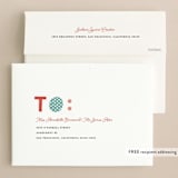 "Happy Funky Holidays" - Holiday Cards in Cherry by Makewells - FREE Recipient Addressing