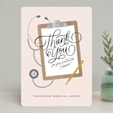 "Your Continued Support" - Holiday Cards in Eraser by Kristen Smith - Front