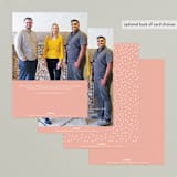 "Your Continued Support" - Holiday Cards in Eraser by Kristen Smith - Back of Card