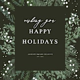 "wishing happy holidays" - Holiday Cards in Snow by frances mathys - Close-Up