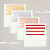 "Always Grateful" - Holiday Cards in Candy Cane by Louise Kay - Envelope Liner Options