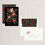 "Birds of a Feather" - Holiday Cards in Raven by Paper Sun Studio - Assembled