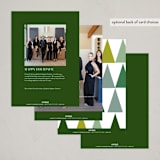 "minimal winter tree" - Holiday Cards in Forest by Karidy Walker - Back of Card Options