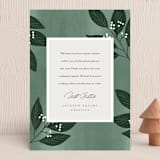"botanicals" - Holiday Cards in Wintergreen by Kelly Schmidt - Front