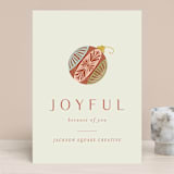 "Joy ornament" - Holiday Cards in Spice by Joanna Griffin - Front