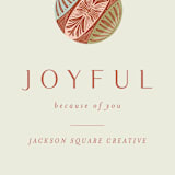 "Joy ornament" - Holiday Cards in Spice by Joanna Griffin - Close-Up
