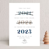 "third time's the charm" - Holiday Cards in Denim by Tanya Lee of Frooted Design - Front
