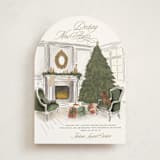 "New Halls" - Holiday Cards in Pine by Jenna Holcomb - Front