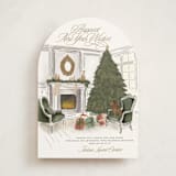 "New Halls" - Holiday Cards in Pine by Jenna Holcomb - Front