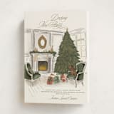 "New Halls" - Holiday Cards in Pine by Jenna Holcomb - Folded Card