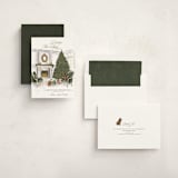 "New Halls" - Holiday Cards in Pine by Jenna Holcomb - Assembled