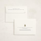 "Watercolor Tree" - Holiday Cards in Navy by Nicole Walsh - FREE Recipient Addressing