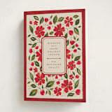 "Florale" - Holiday Cards in Poinsettia by Erin L. Wilson - Folded Card