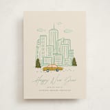 "In the City" - Holiday Cards in Moss by Vera Lim - Front