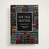 "Holiday City" - Holiday Cards in Eclipse by Pixel and Hank - Front