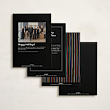 "Holiday City" - Holiday Cards in Eclipse by Pixel and Hank - Back of Card Options