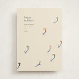 "slope" - Holiday Cards in Cream by Ellen Schlegelmilch - Front