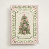 "Holiday Bow tree" - Holiday Cards in Peony by Chris Griffith - Front