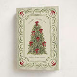 "Holiday Bow tree" - Holiday Cards in Evergreen by Chris Griffith - Folded Card