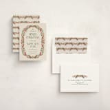 "Pine Border" - Holiday Cards in Cranberry by Paper Sun Studio - Assembled