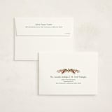 "Pine Border" - Holiday Cards in Cranberry by Paper Sun Studio - FREE Recipient Addressing