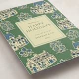 "Cozy Cottage Toile" - Holiday Cards in Cotswolds by Jackie Crawford - Detail