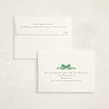 "Wreath With Bow" - Holiday Cards in Greenery by mo kelley - FREE Recipient Addressing