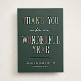 "Wonderful Year" - Holiday Cards in Garland by Pixel and Hank - Front
