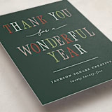 "Wonderful Year" - Holiday Cards in Garland by Pixel and Hank - Detail
