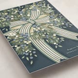 "Ribbon Bouquet" - Holiday Cards in Frost by Jackie Crawford - Detail