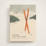 "Vintage Ski season" - Holiday Cards in Pine Needle by Creo Study - Front