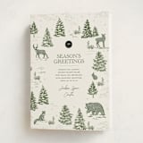 "Forest Animals" - Holiday Cards in Pine by Jenna Holcomb - Folded Card