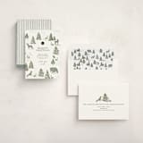 "Forest Animals" - Holiday Cards in Pine by Jenna Holcomb - Assembled