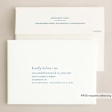 "Stapler with Bow" - Holiday Cards in Blueberry by Alexandra Cohn - FREE Recipient Addressing