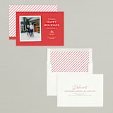 "Holiday Simplicity" - Holiday Cards in Cranberry by Jen Banks - Assembled