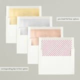 "Holiday Simplicity" - Holiday Cards in Cranberry by Jen Banks - Envelope Liners