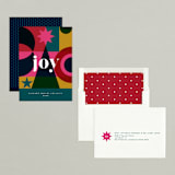 "Colorful joy" - Holiday Cards in Teal by Olivia Raufman - Assembled
